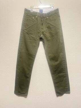 Goodale Olive Green Denim Jeans 30x32